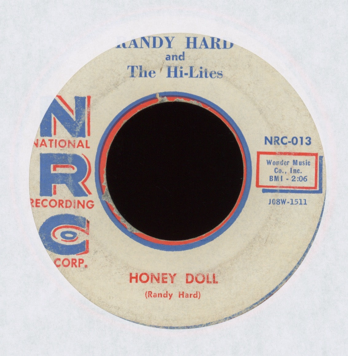 Randy Hard &The Hi-Lites - Honey Doll on NRC Teen Rockabilly 45