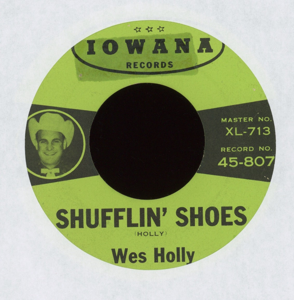 Wes Holly - Shufflin' Shoes on Iowana Rockabilly 45