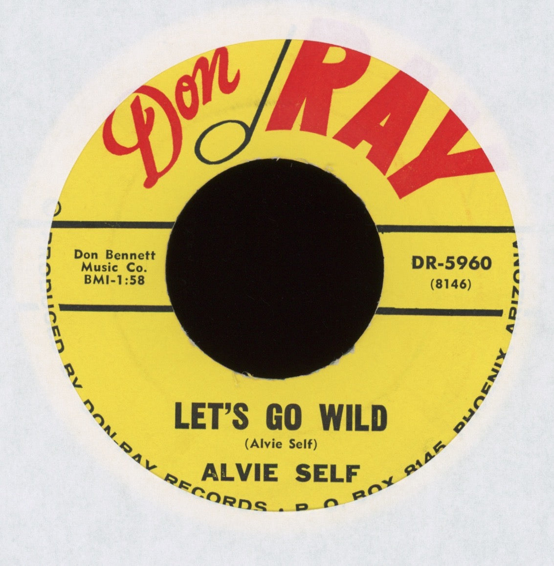 Alvie Self - Let's Go Wild on Don Ray Rockabilly 45