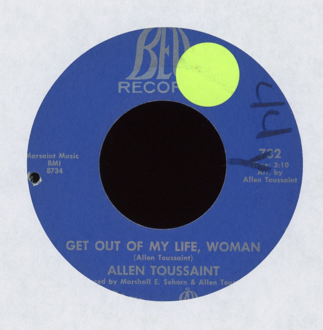Allen Toussaint - Get Out Of My Life Woman on Bell Funk 45 Breaks