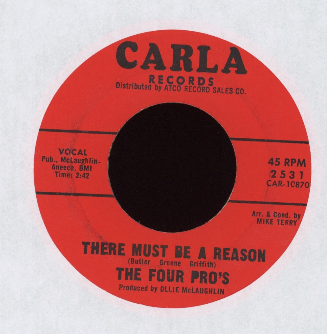 The Four Pro's - Just Another Girl on Carla Northern Soul 45