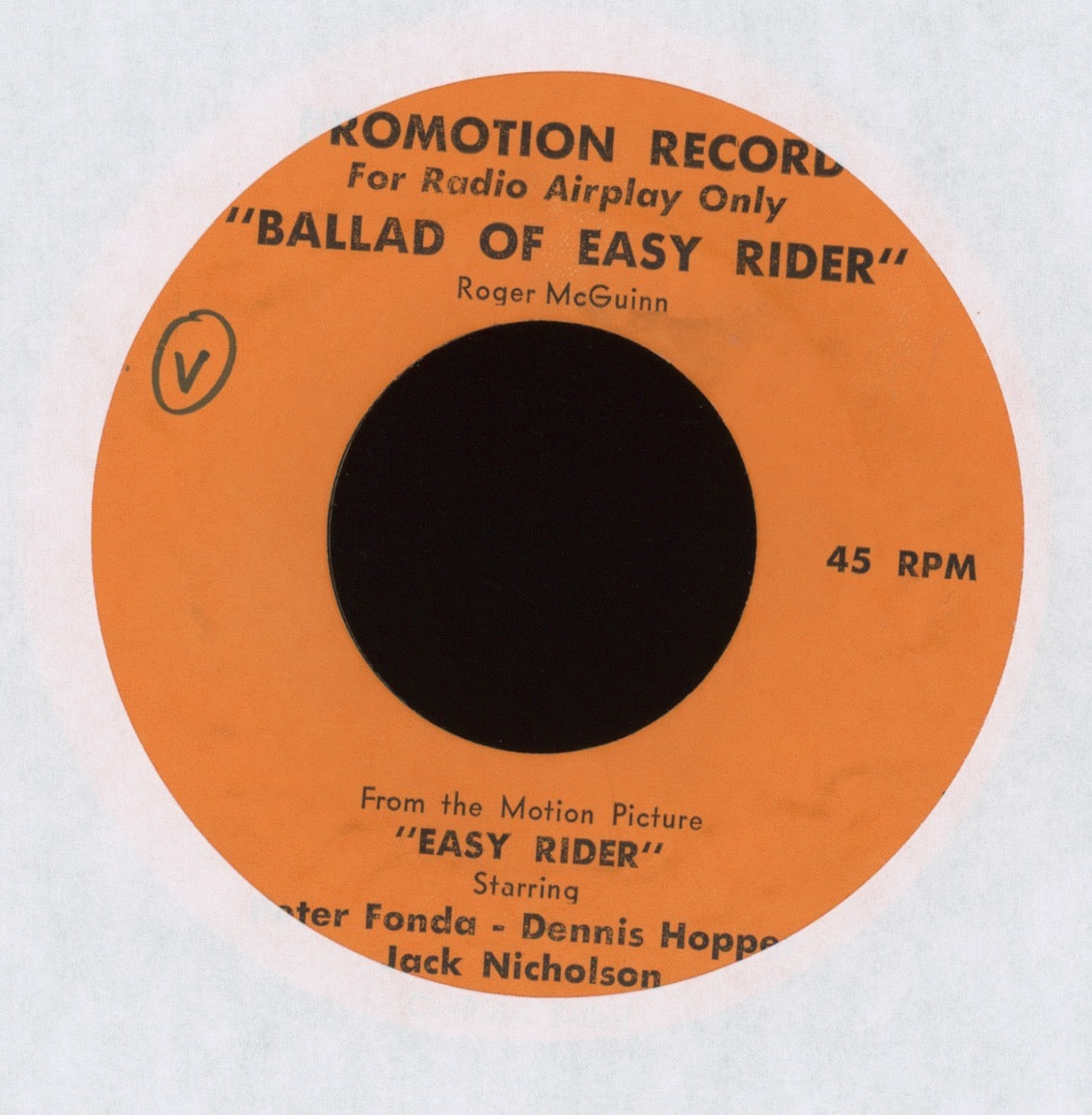 Roger McGuinn - Ballad Of Easy Rider Promo Soundtrack 45