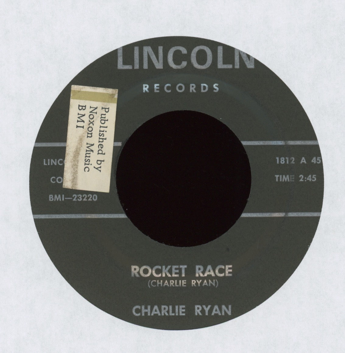Charlie Ryan - Rocket Race on Lincoln Rockabilly 45