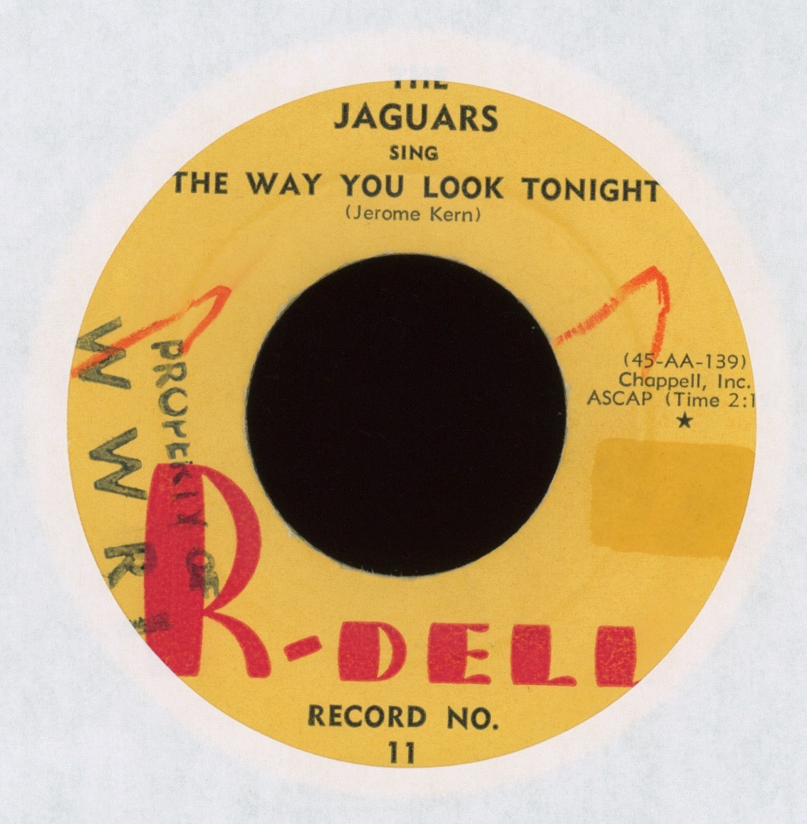 The Jaguars - The Way You Look Tonight on R-Dell R&B Doo Wop 45