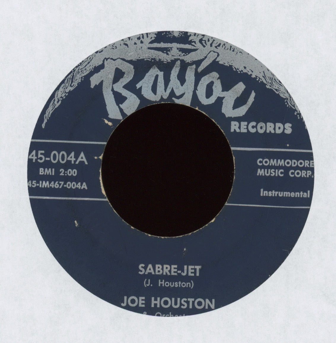 Joe Houston & Orchestra - Sabre-Jet on Bayou Instro R&B Jump Blues 45