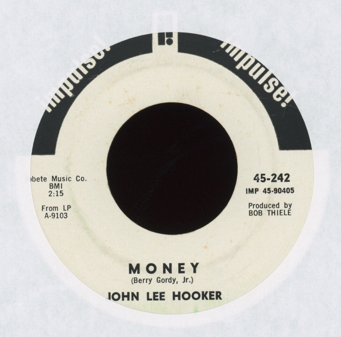 John Lee Hooker - Money on Impulse Promo R&B Blues Dancer 45