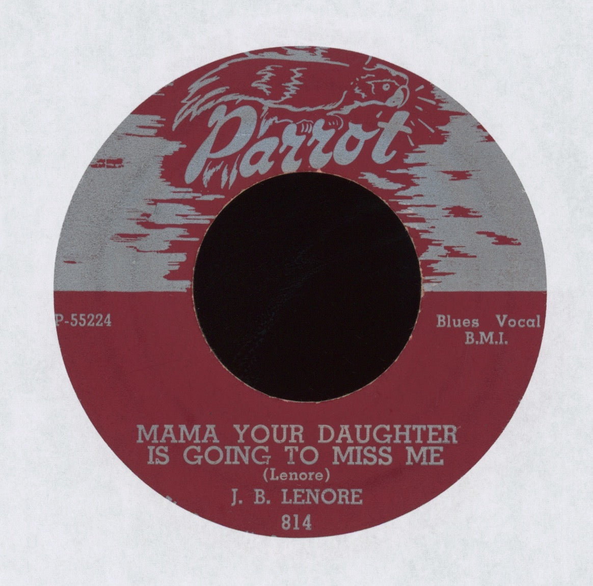 J.B. Lenoir - Mama Your Daughter Is Going To Miss Me on Parrot R&B 45