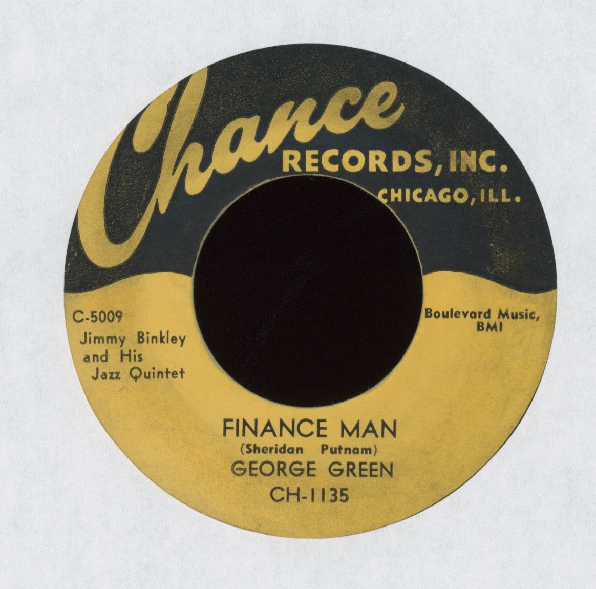 George Green - Brand New Rockin' Chair on Chance Jump Blues 45