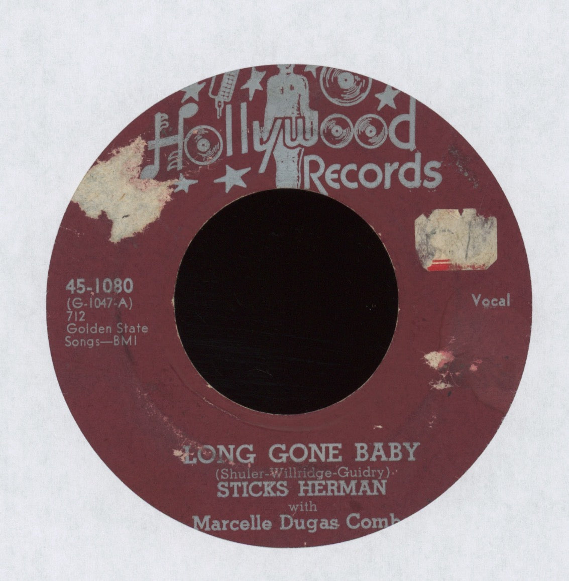 Sticks Herman - Long Gone Baby on Hollywood R&B Blues Rocker