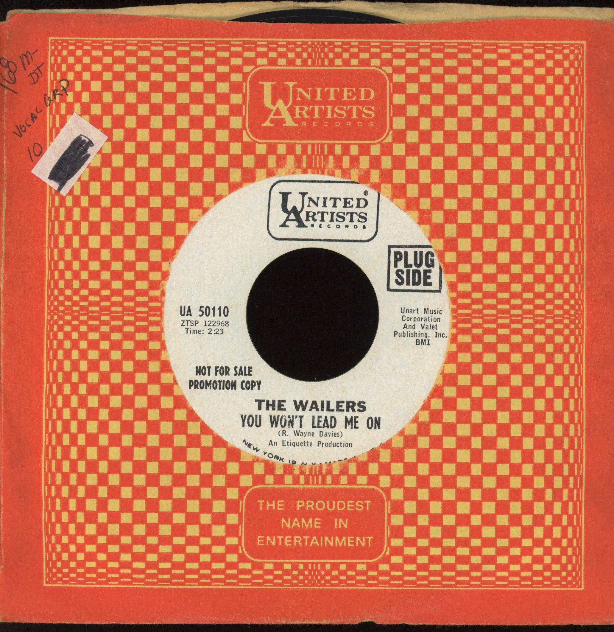 The Wailers - You Won't Lead Me On on UA Promo Garage 45