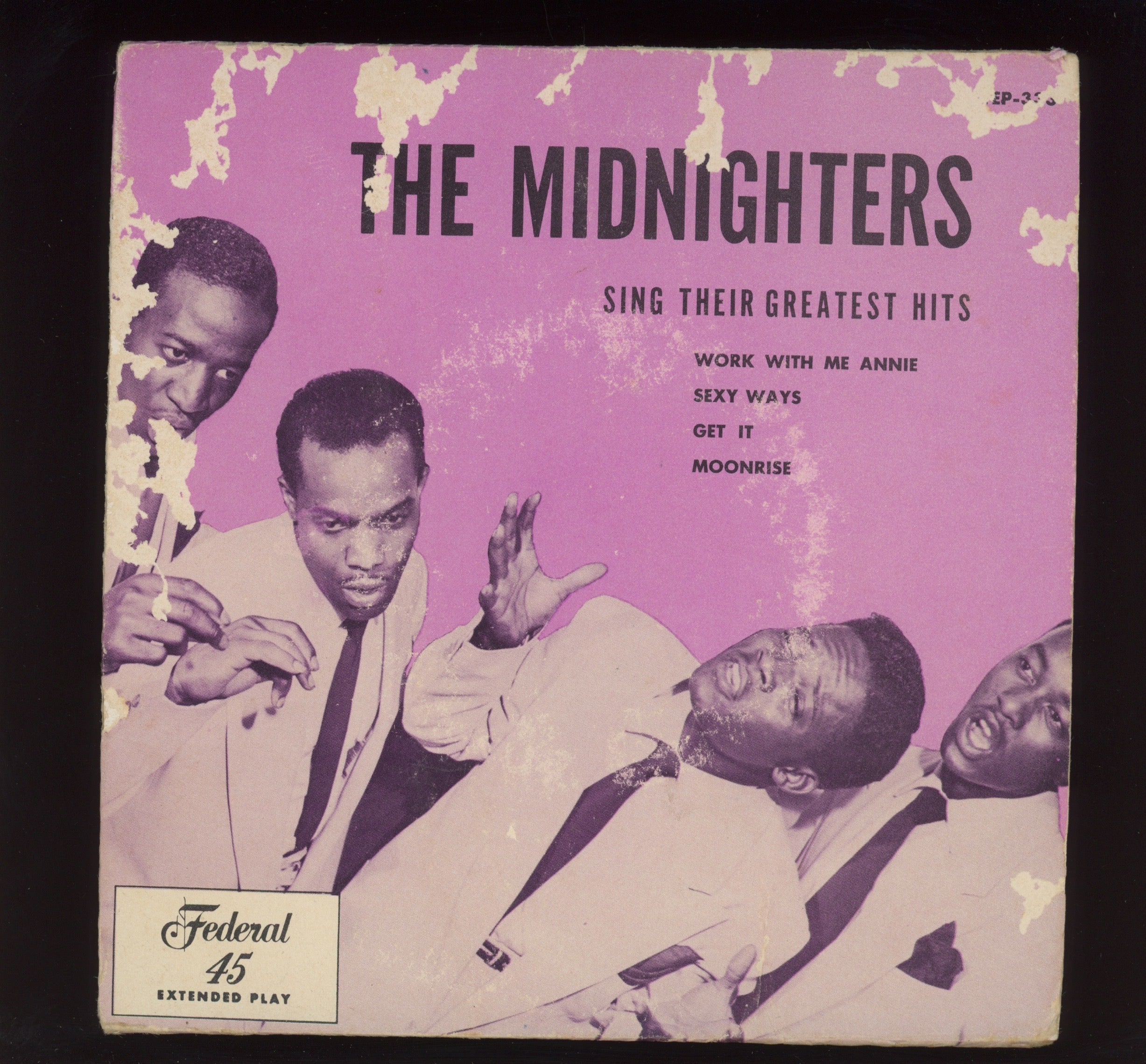 The Midnighters - Sing Their Greatest Hits on Federal EP 333 45 With Cover