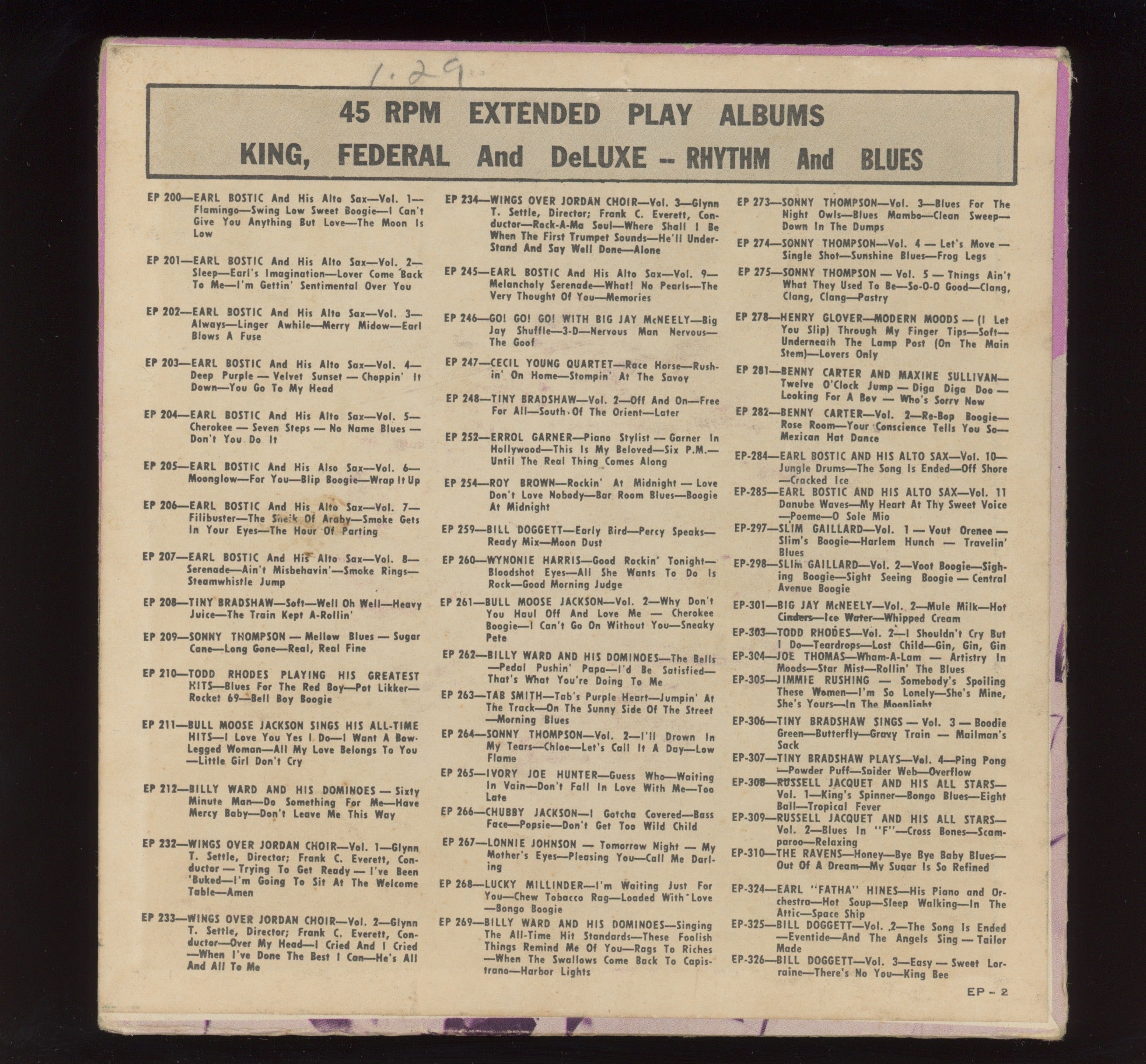 The Midnighters - Sing Their Greatest Hits on Federal EP 333 45 With Cover