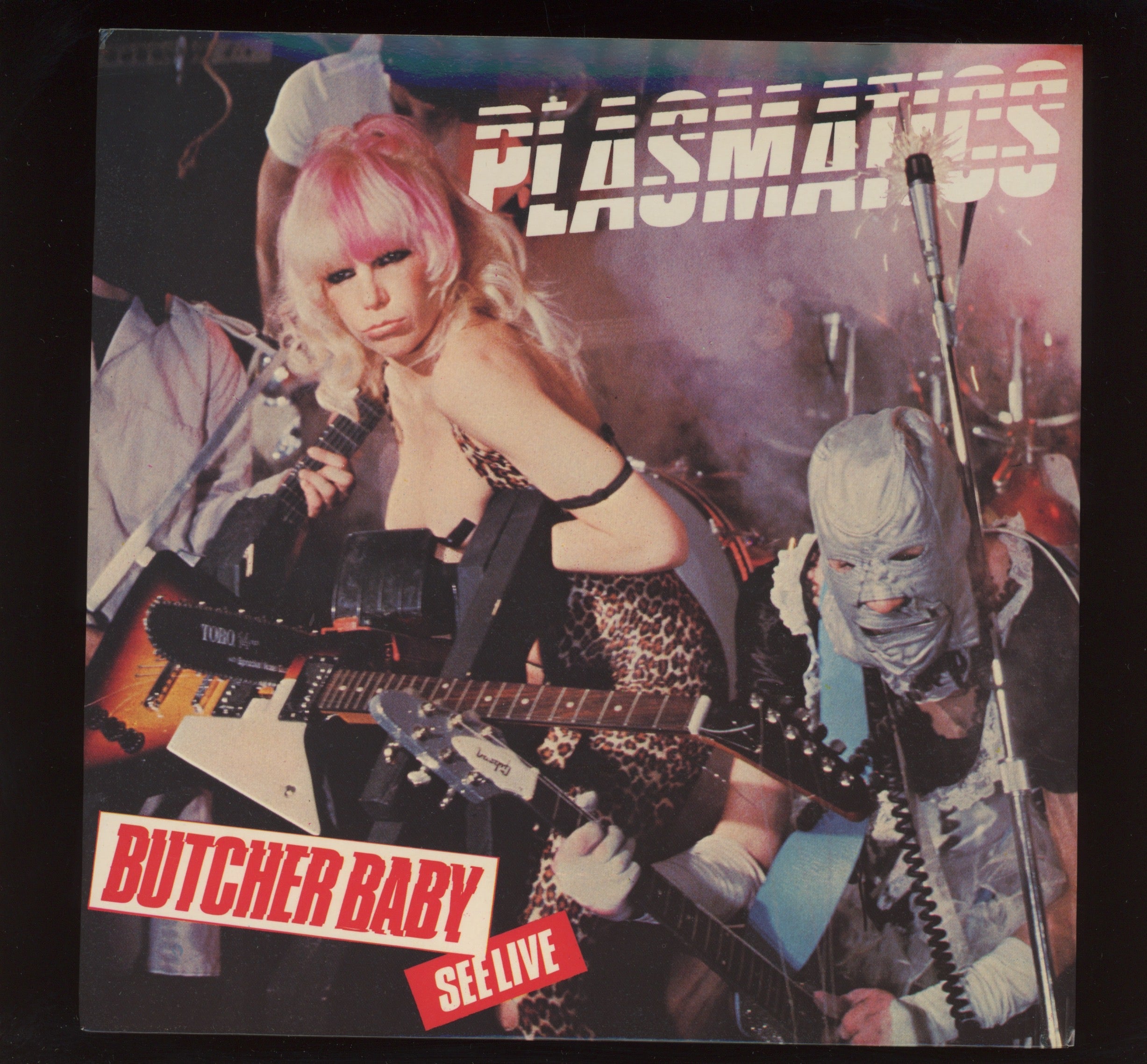 Plasmatics - Butcher Baby on Stiff Red & White Vinyl UK Press Punk 7" With Picture Sleeve