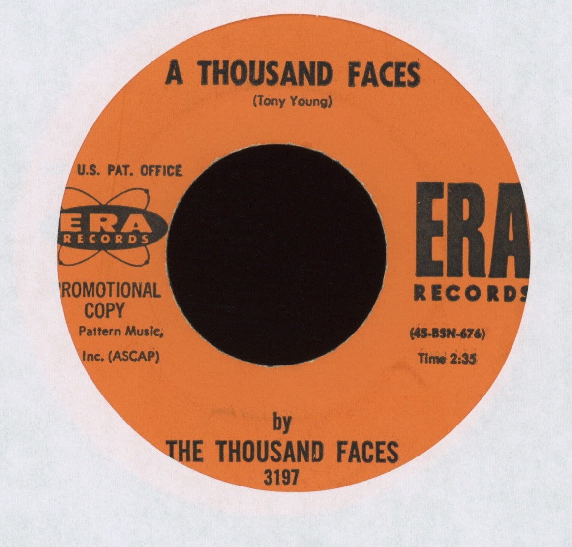 The Thousand Faces - A Thousand Faces on Era Promo Mod Pop Psych 45