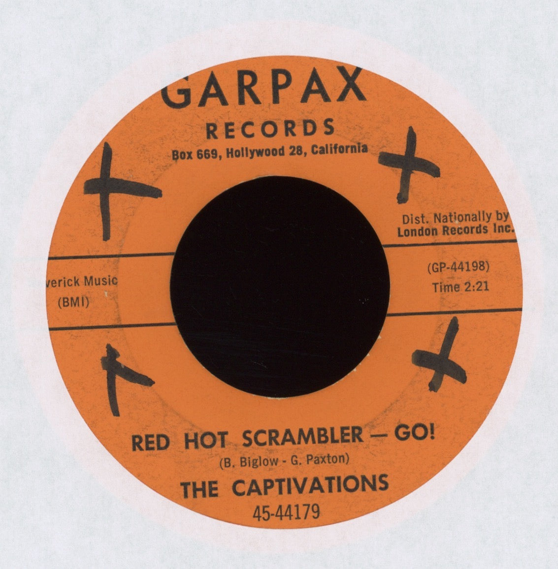 The Captivations - Red Hot Scrambler-Go! / Speedshift on Garpax Hot Rod Surf 45