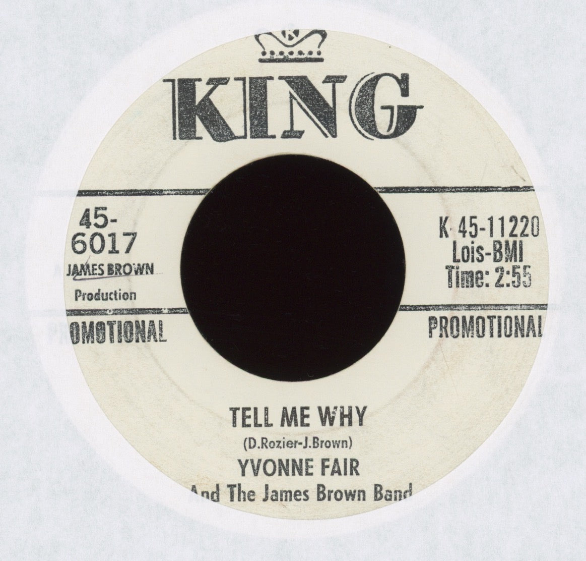 Yvonne Fair & The James Brown Band - It Hurts to Be In Love on King Promo R&B 45