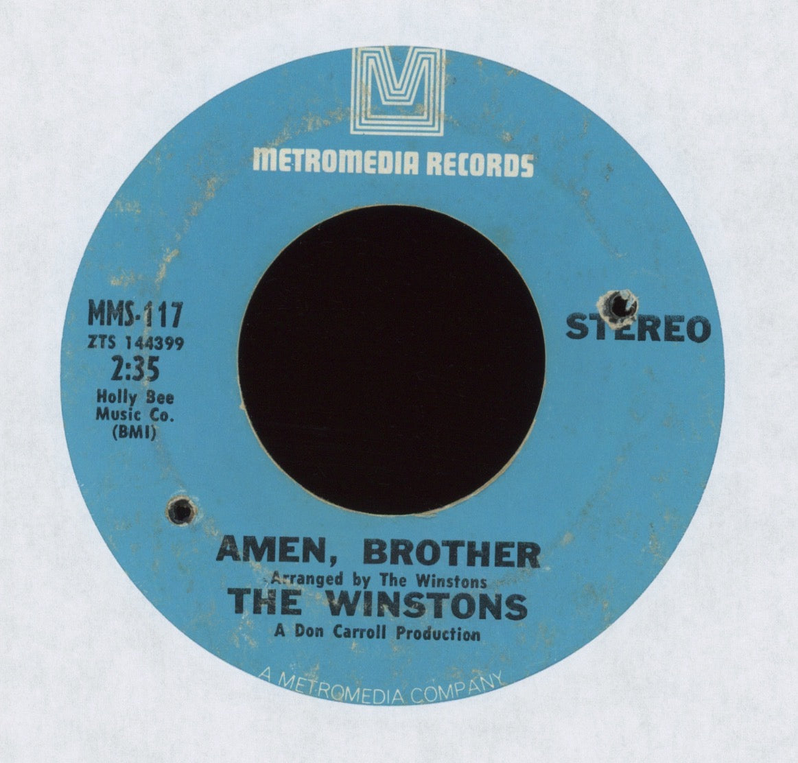 The Winstons - Amen Brother on Metromedia Funk 45 Breaks