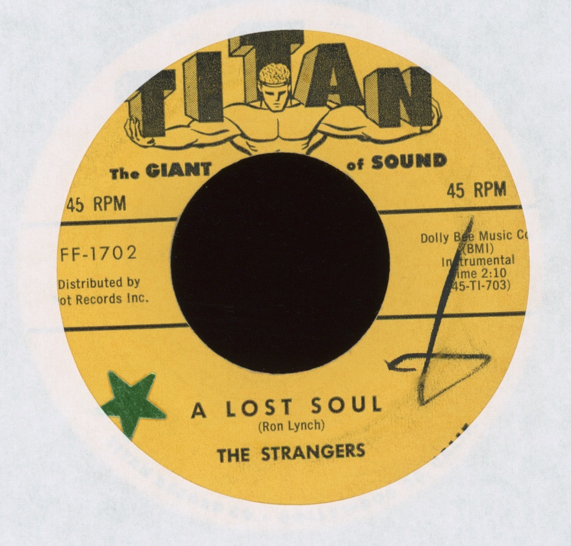 The Strangers - Hill Stomp / Lost Soul on Titan Rockabilly Surf 45
