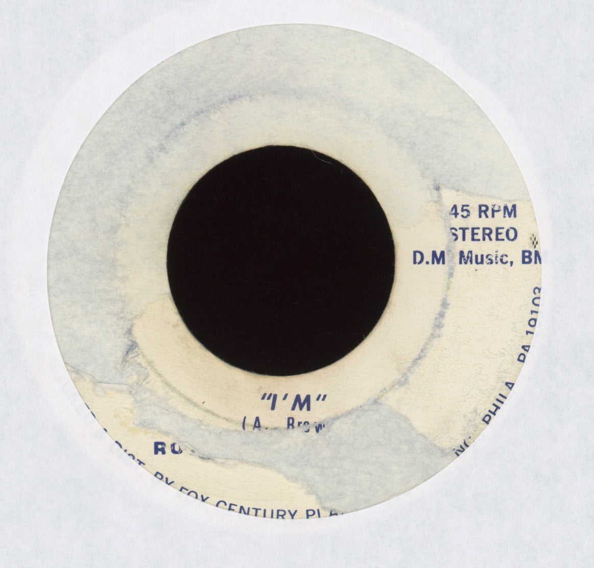 Robert L. Boyd, Jr. - I'm on 20th Century Plaza 70s Soul 45