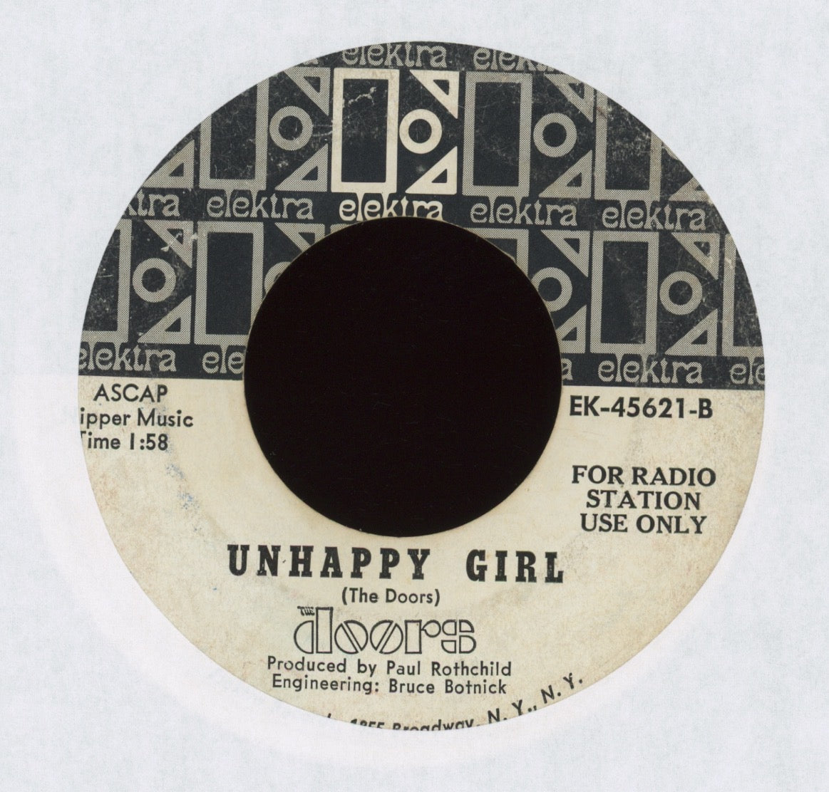The Doors - People Are Strange on Elektra Promo Rock 45