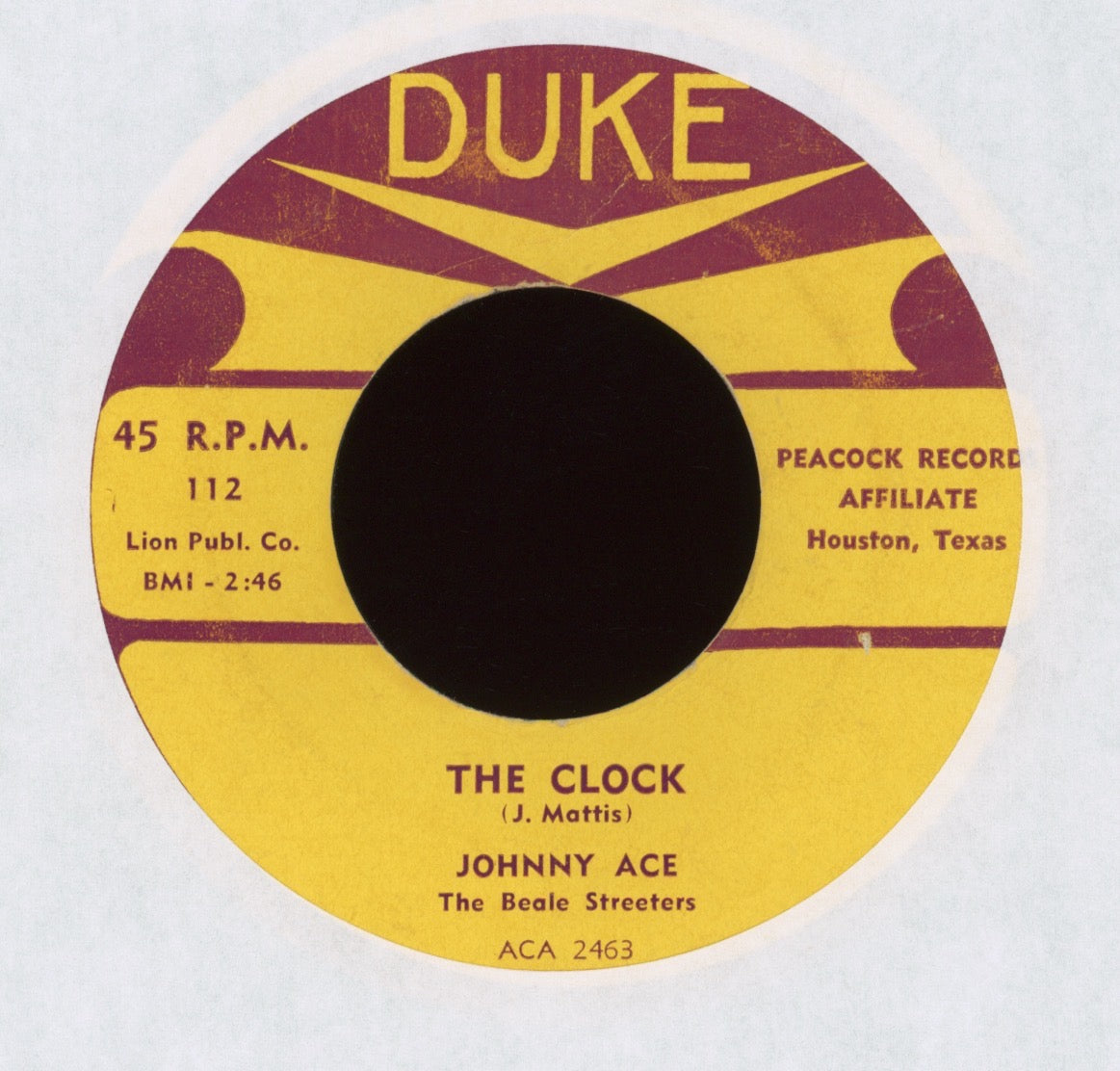 Johnny Ace - The Clock / Aces Wild R&B 45