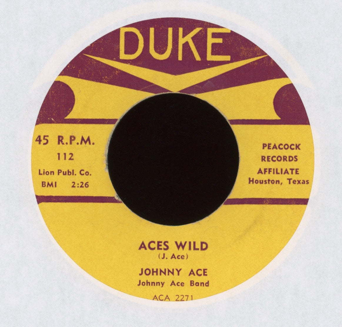Johnny Ace - The Clock / Aces Wild R&B 45