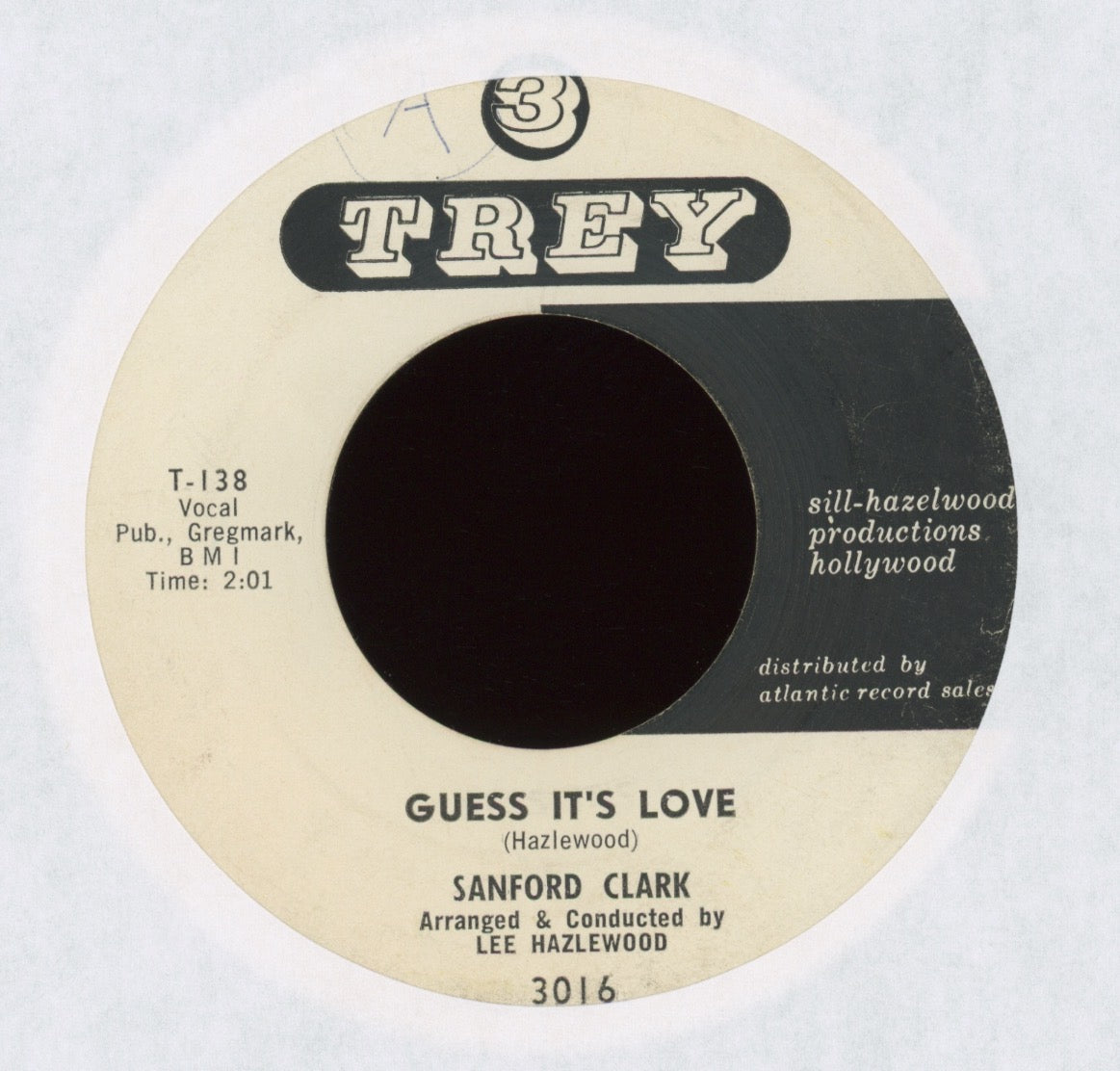 Sanford Clark - Guess It's Love on Trey Rockabilly 45