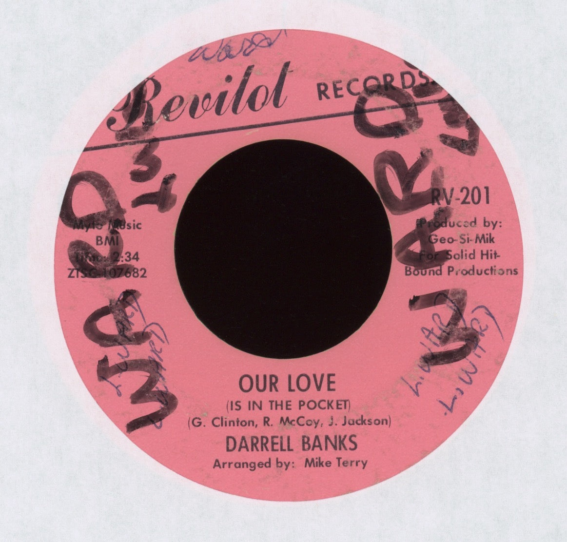 Darrell Banks - Open The Door To Your Heart on Revilot Northern Soul 45