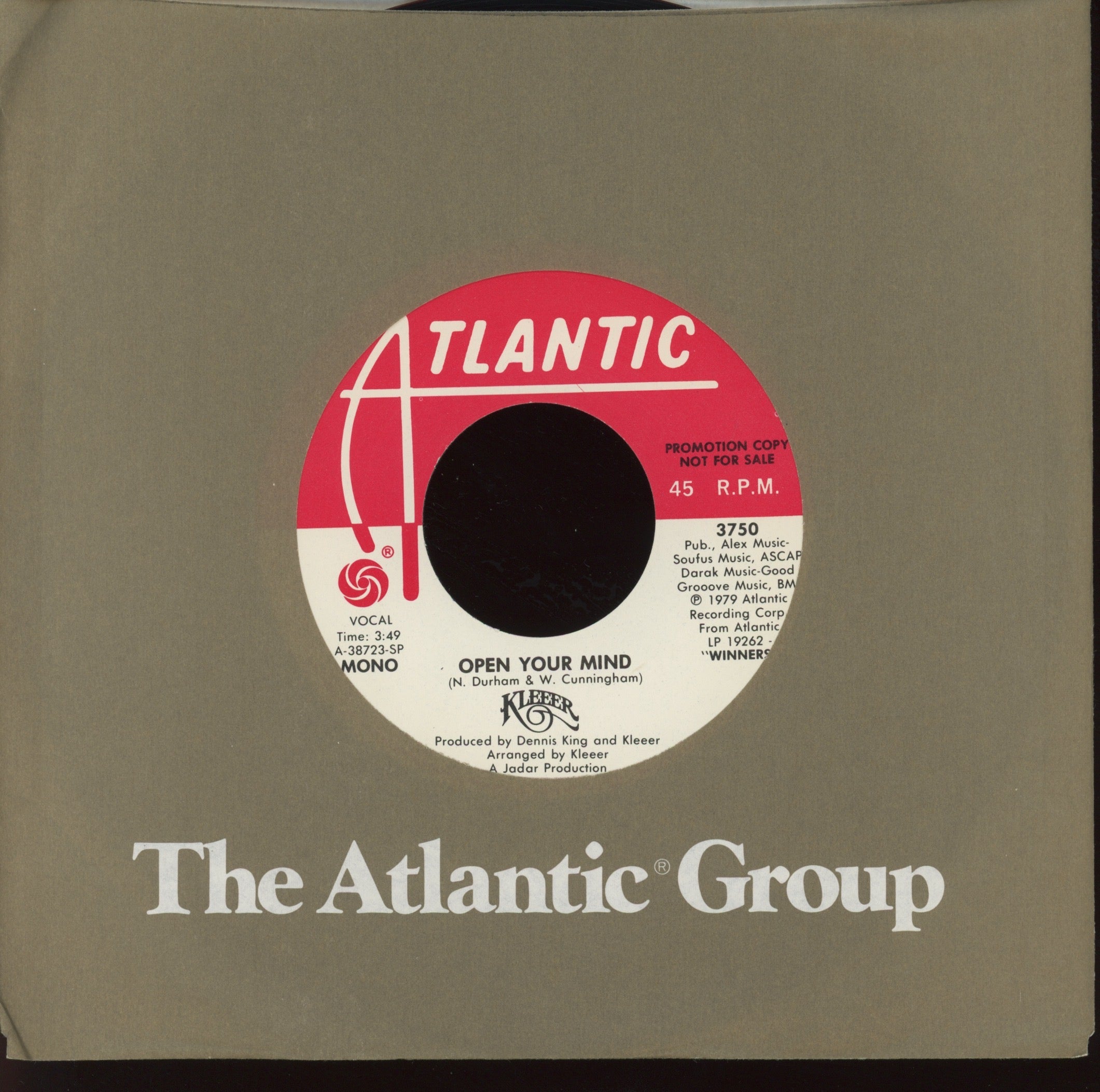 Kleeer - Open Your Mind on Atlantic Promo Modern Soul 45