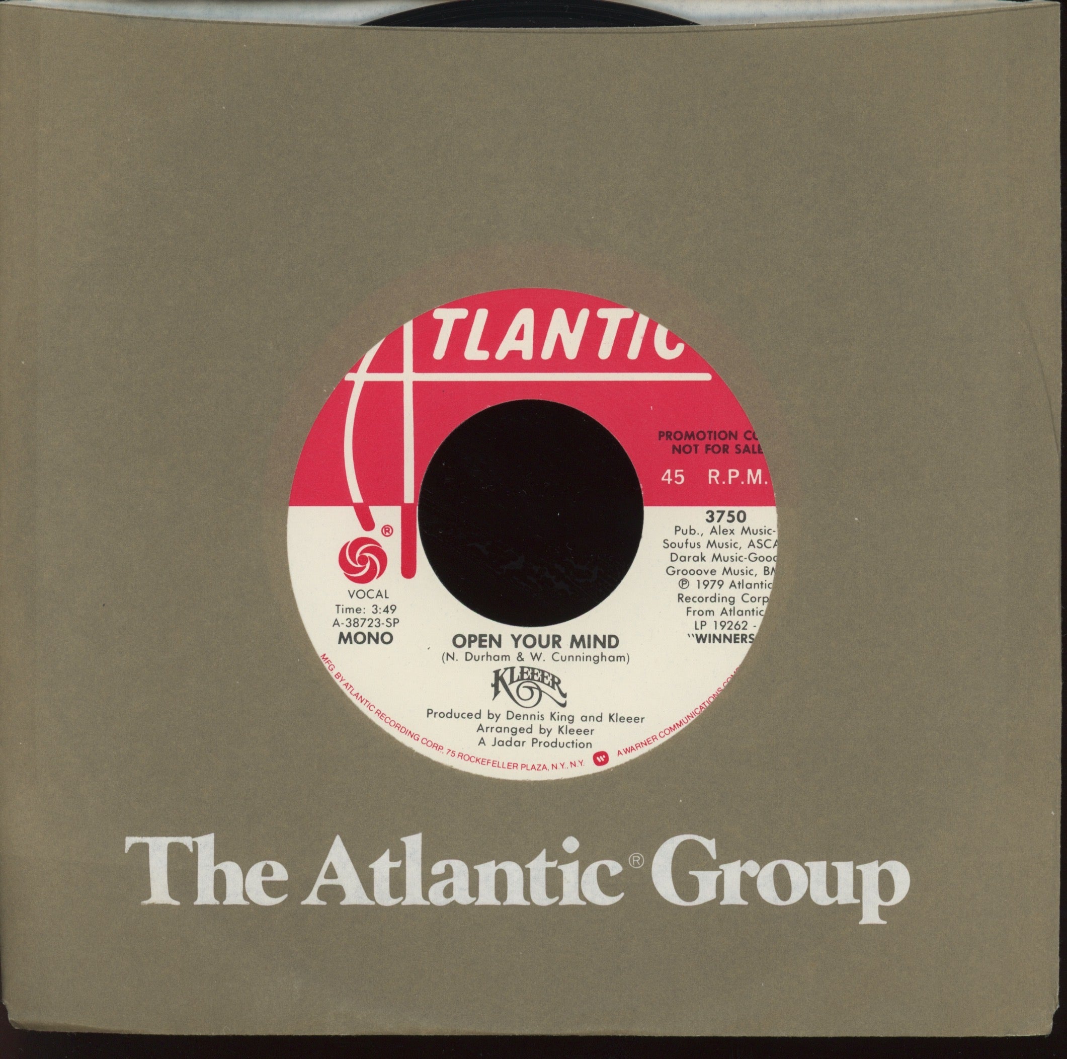 Kleeer - Open Your Mind on Atlantic Promo Modern Soul 45