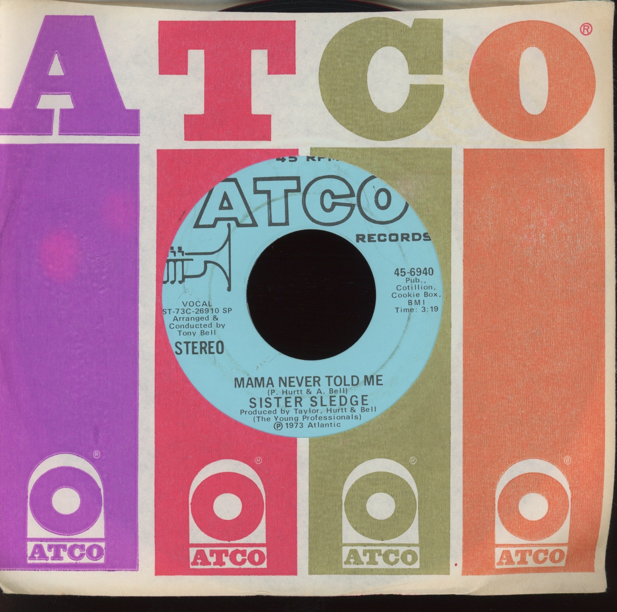 Sister Sledge - Mama Never Told Me on Atco Promo 70s Soul Funk 45