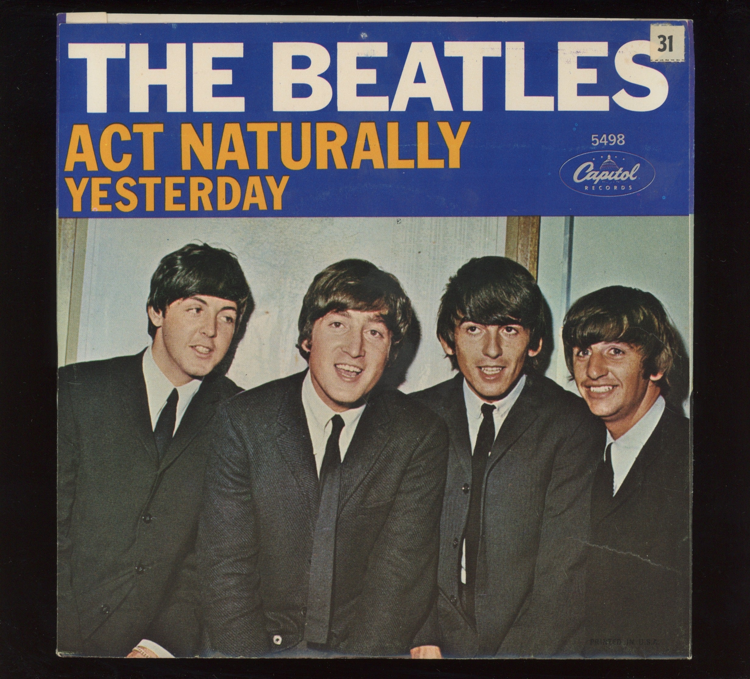 The Beatles - Yesterday on Capitol 45 With Picture Sleeve
