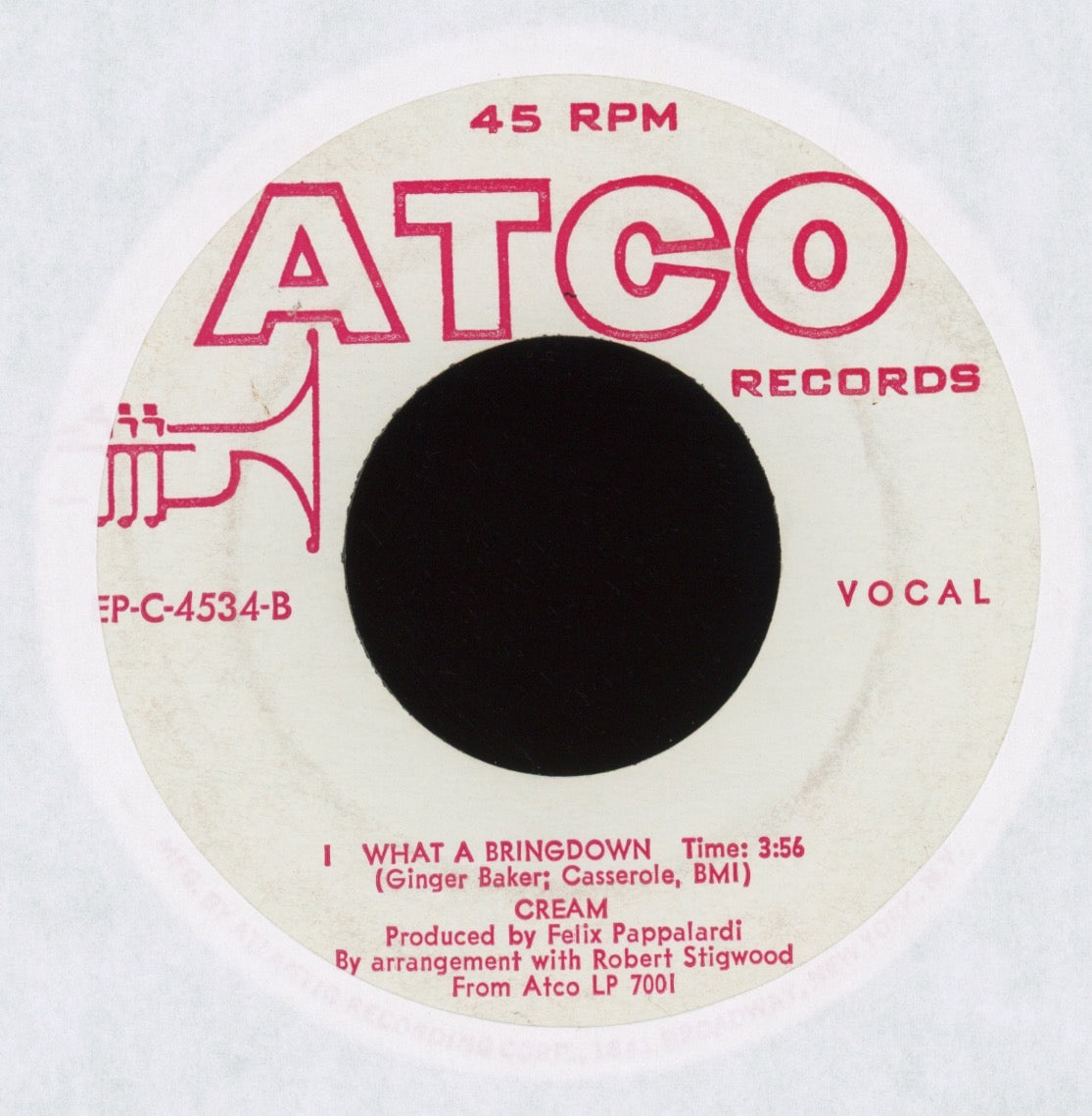 Cream - Goodbye on Atco Mono Promo EP With Picture Sleeve