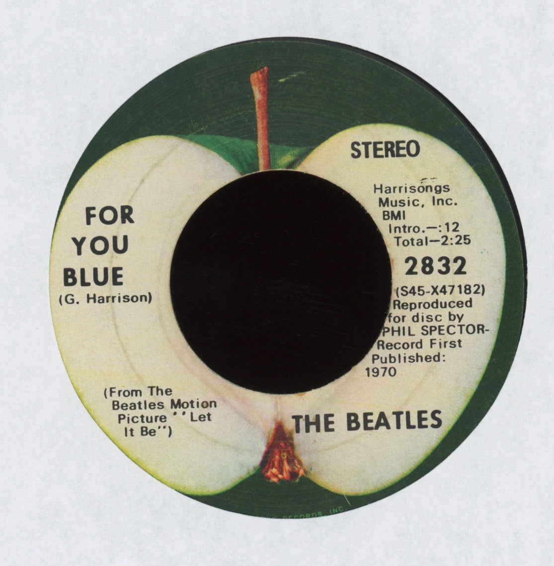 The Beatles - The Long And Winding Road on Apple 45 With Picture Sleeve