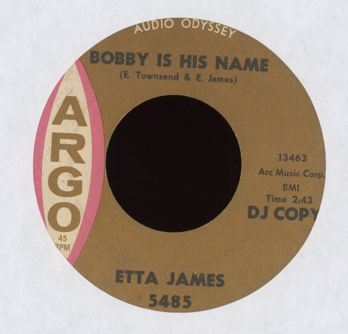 Etta James - Mellow Fellow on Argo R&B Mod 45