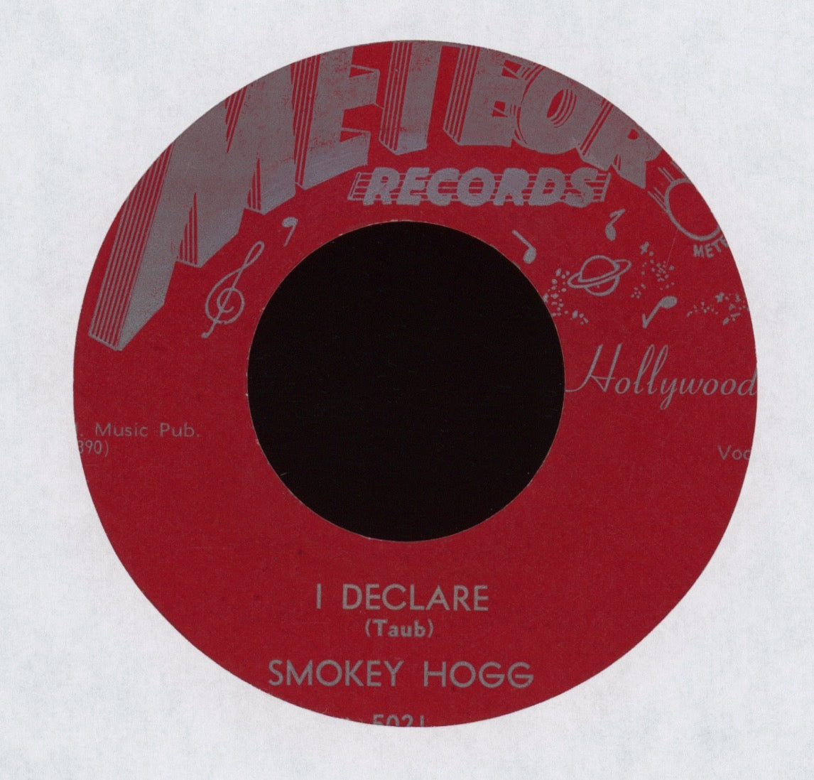 Smokey Hogg - I Declare / Dark Clouds on Meteor Blues 45