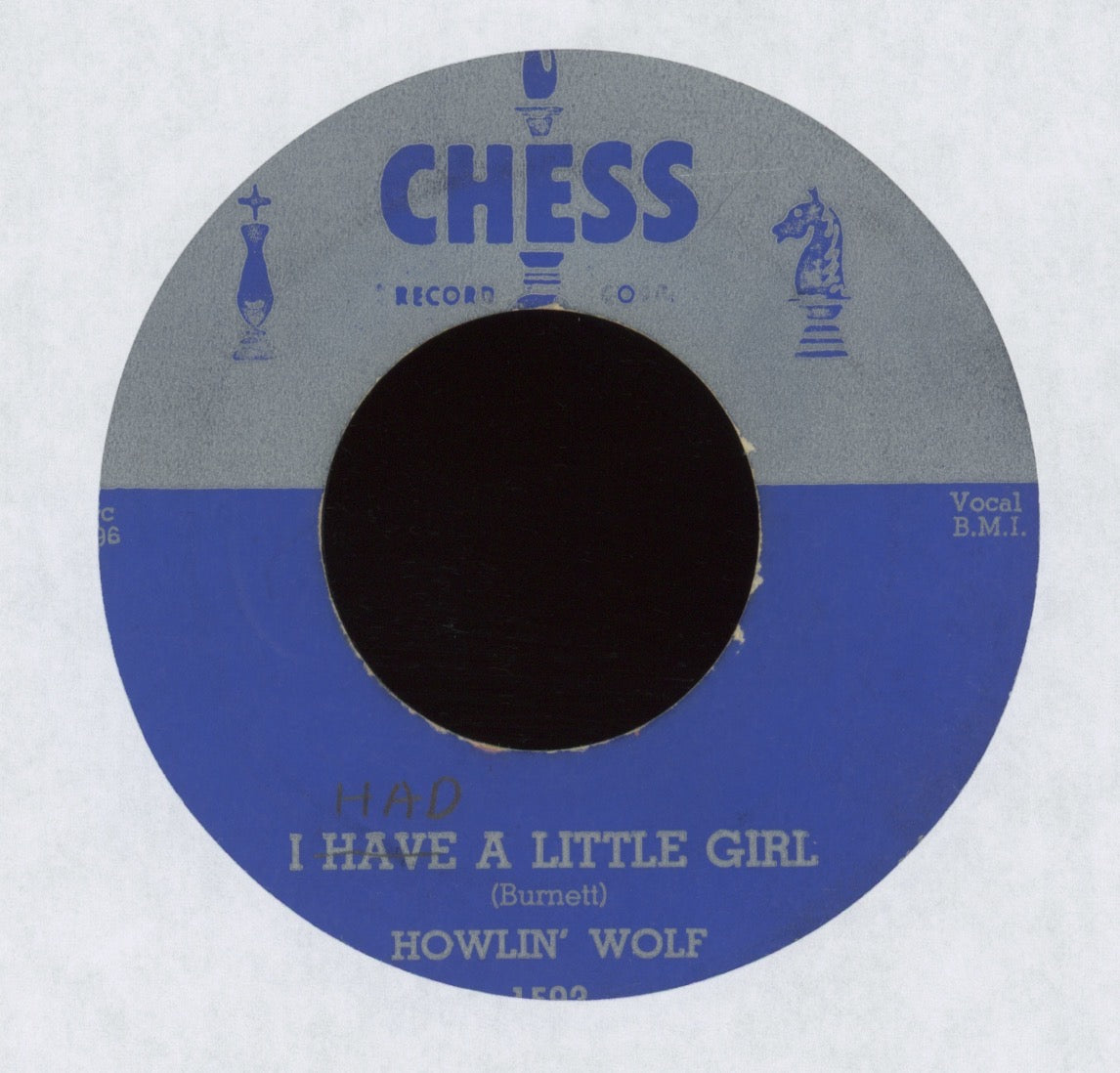 Howlin' Wolf - Who Will Be Next / I Have A Little Girl on Chess Blues 45