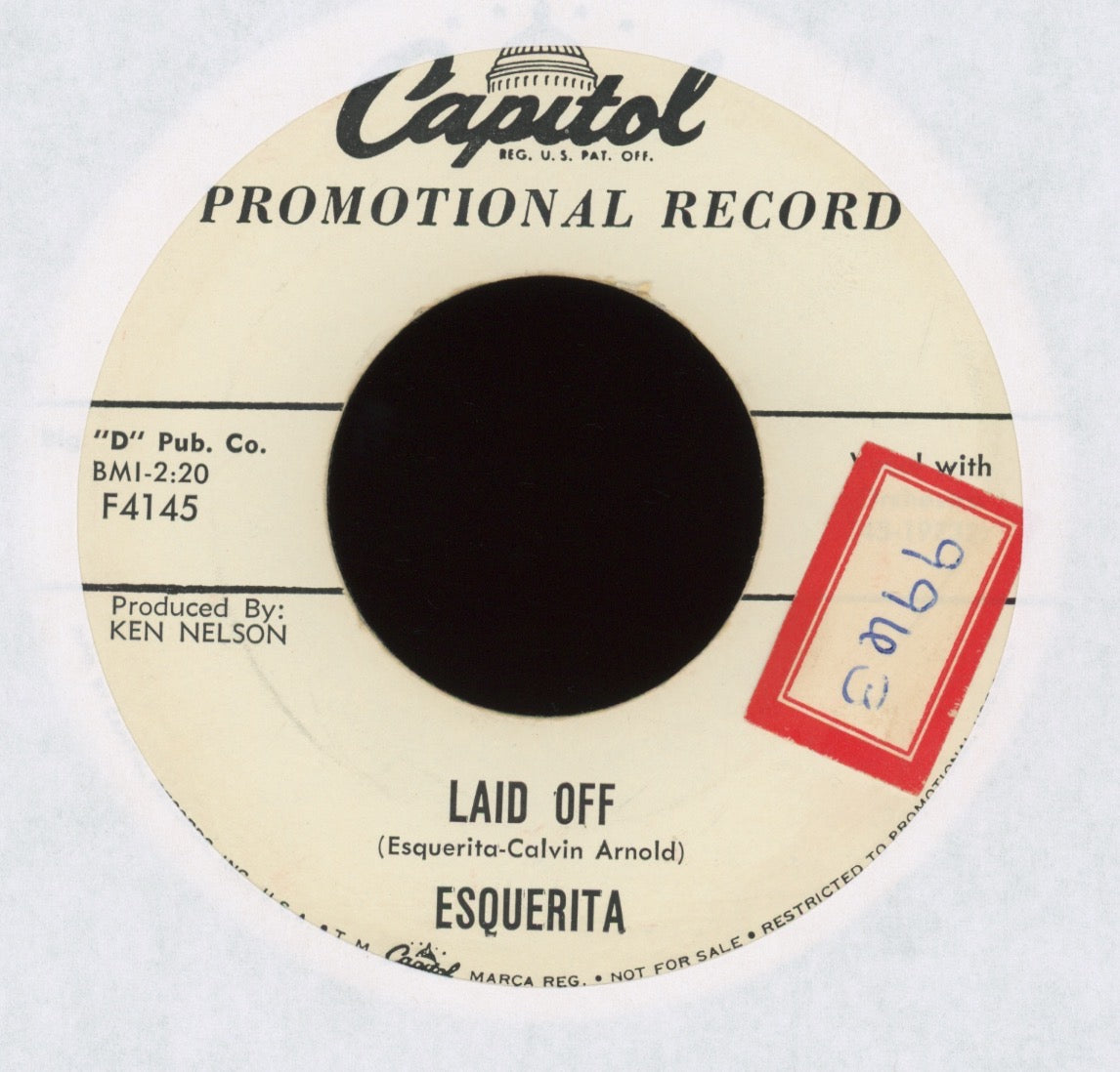 Esquerita - Laid Off on Capitol Promo R&B Rocker 45