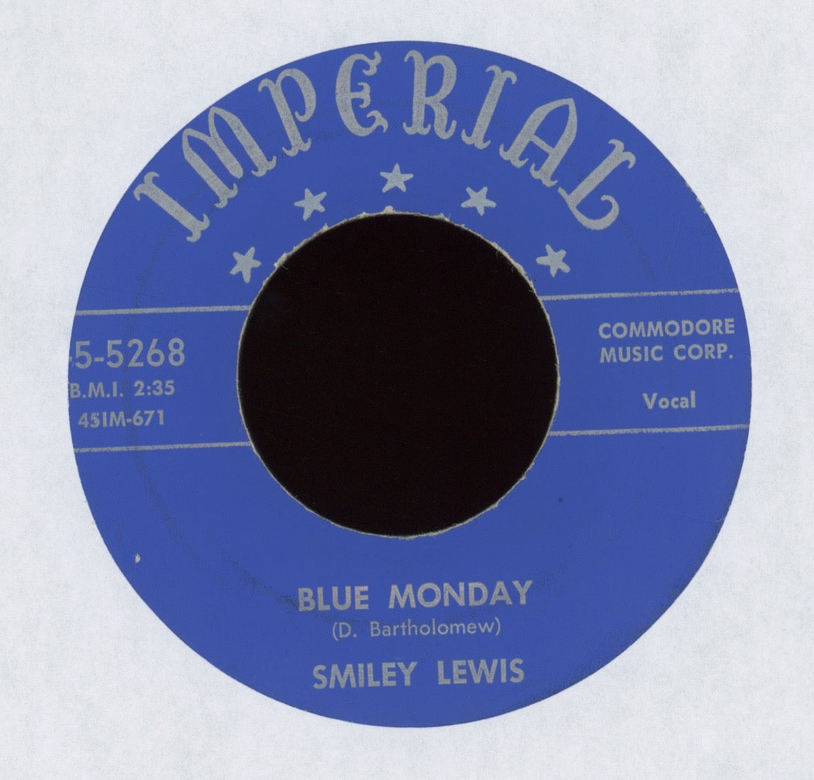 Smiley Lewis - Down The Road on Imperial R&B Rocker 45
