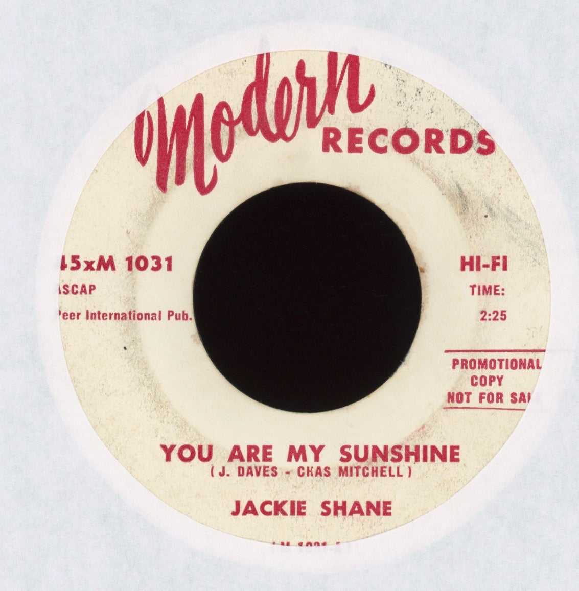 Jackie Shane - Stand Up Straight And Tall on Modern Promo R&B Soul 45