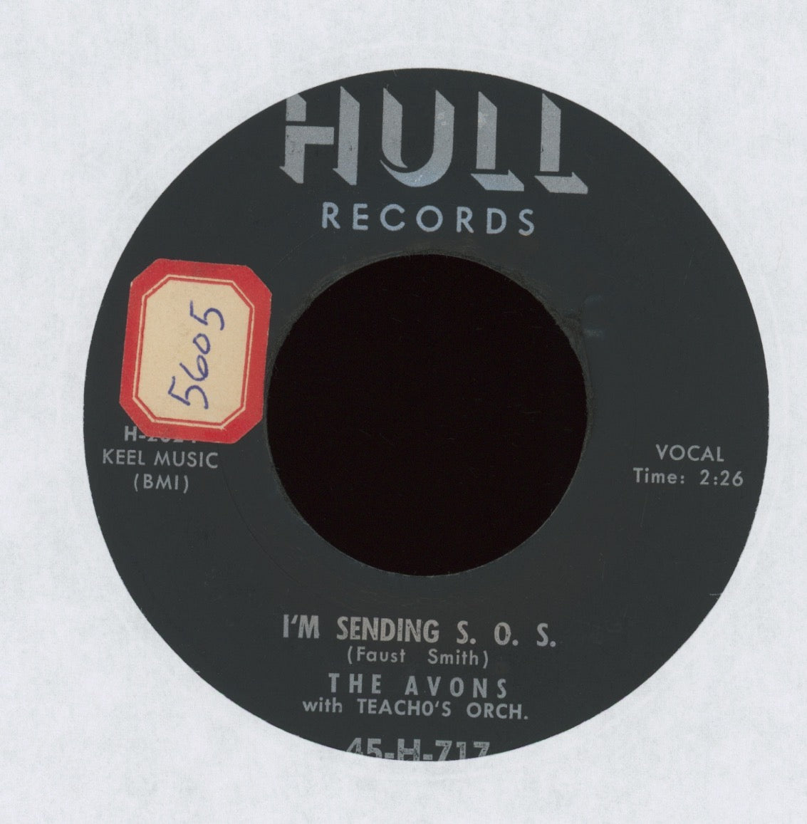 The Avons - I'm Sending S.O.S. / Our Love Will Never End on Hull R&B Doo Wop 45