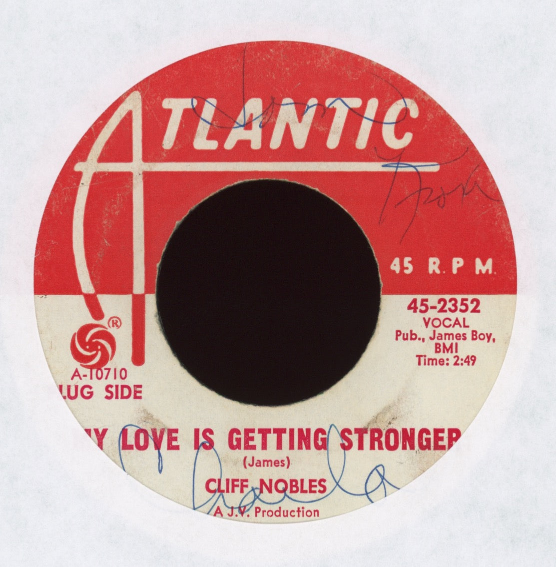 Cliff Nobles - My Love Is Getting Stronger on Atlantic Promo