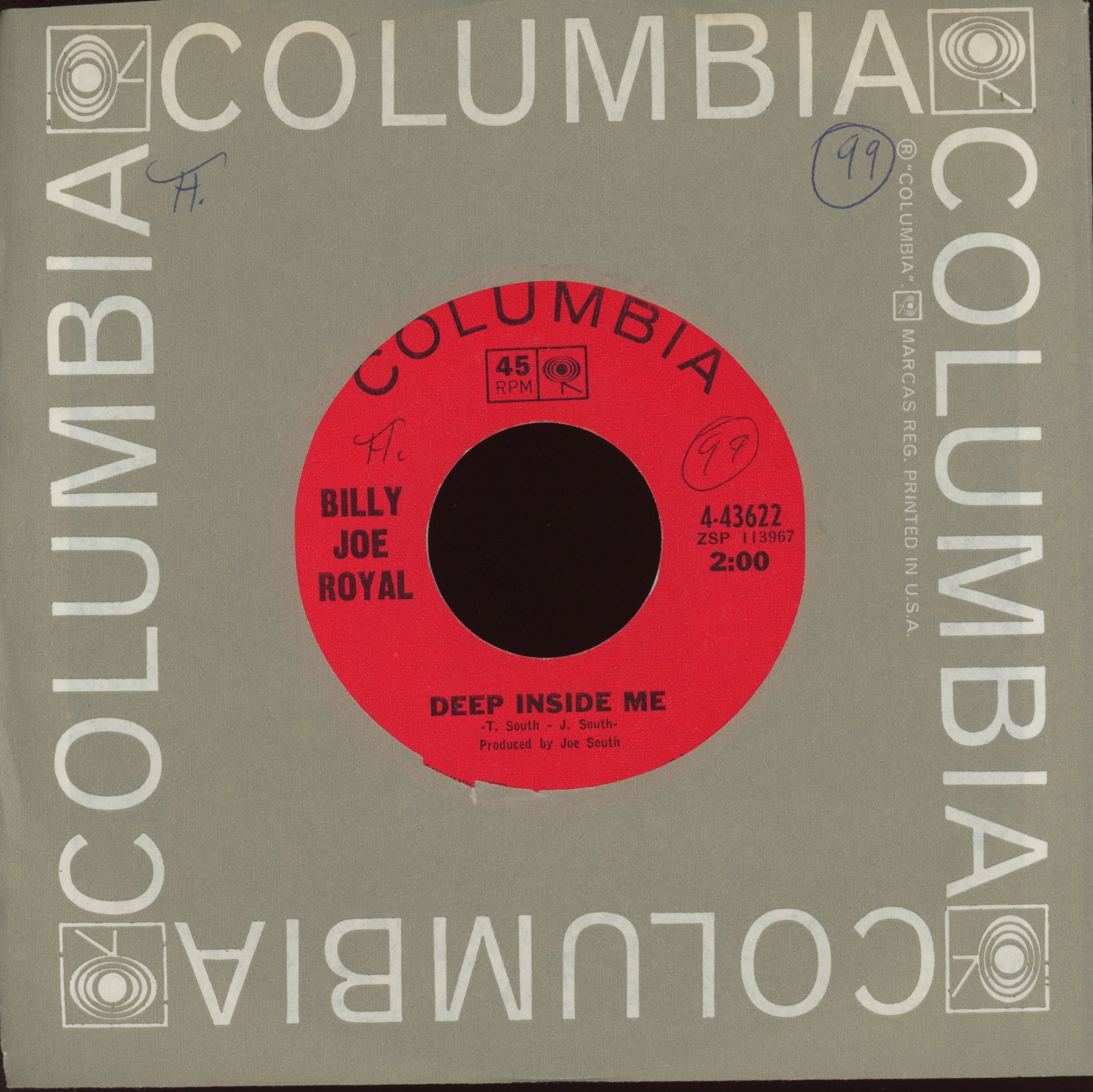 Billy Joe Royal - Heart's Desire on Columbia