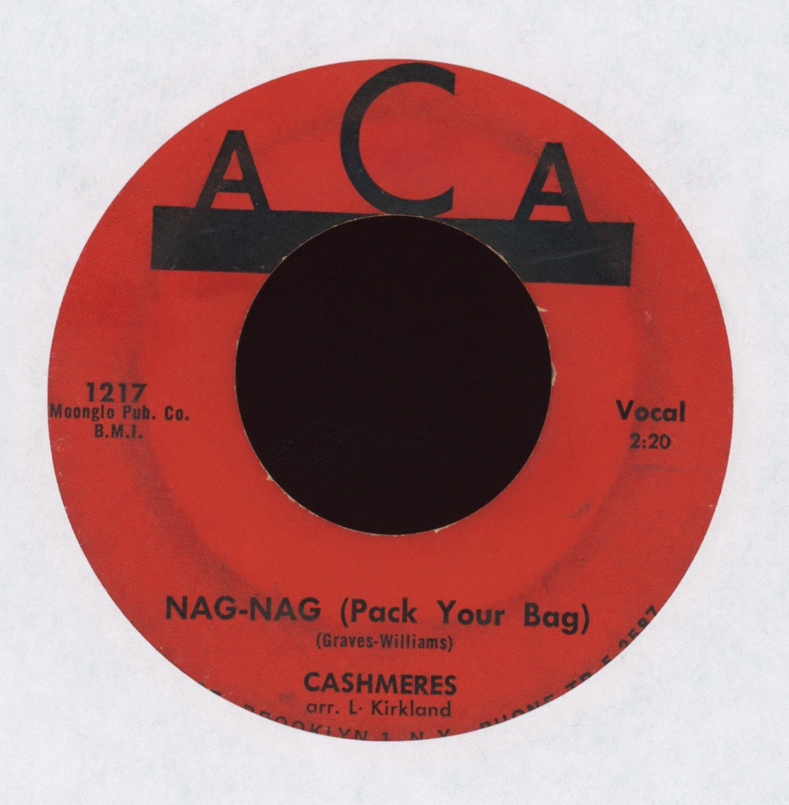 Cashmeres - Nag Nag (Pack Your Bag) on ACA