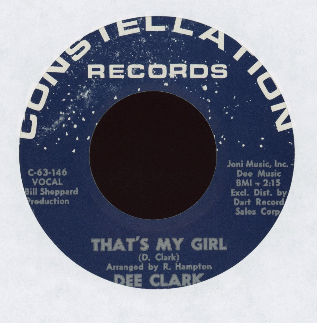 Dee Clark - That's My Girl on Constellation