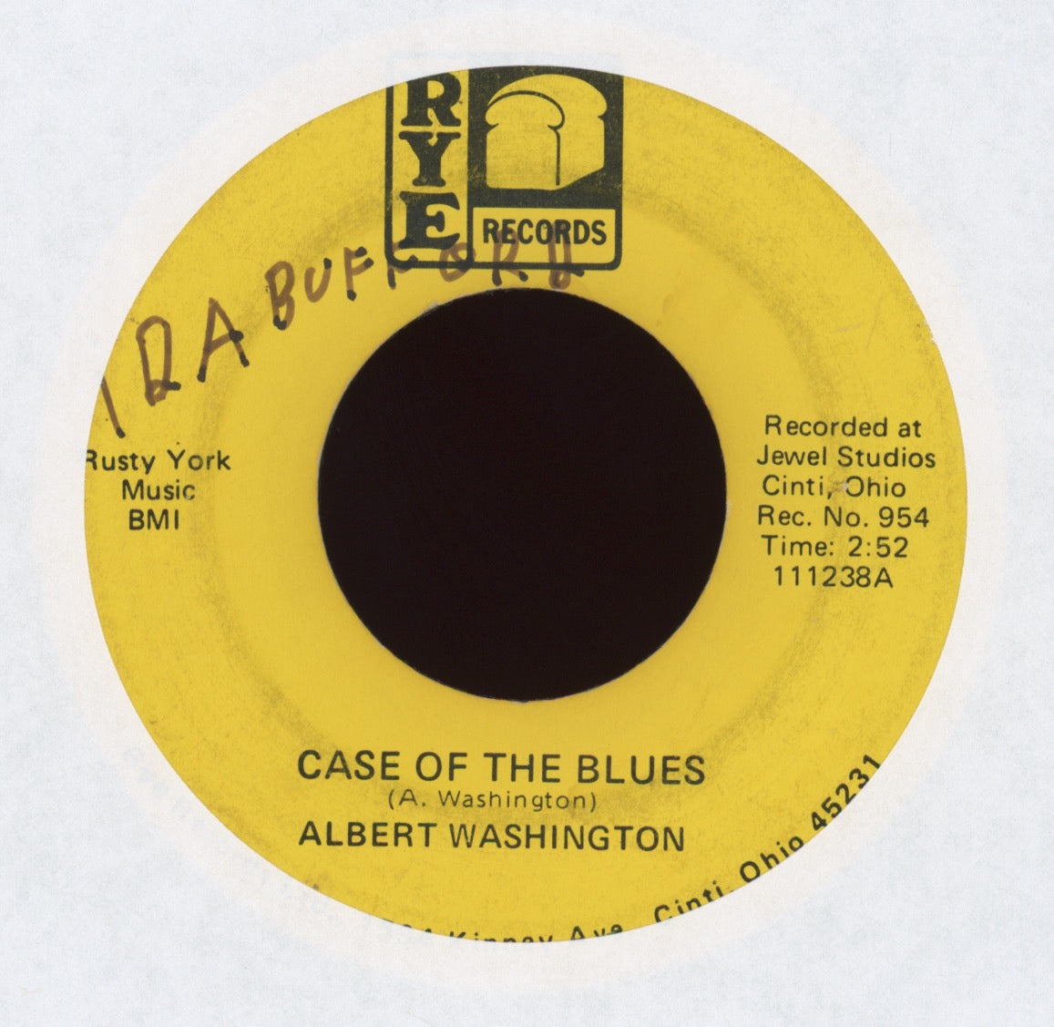 Albert Washington - Case Of The Blues on RYE