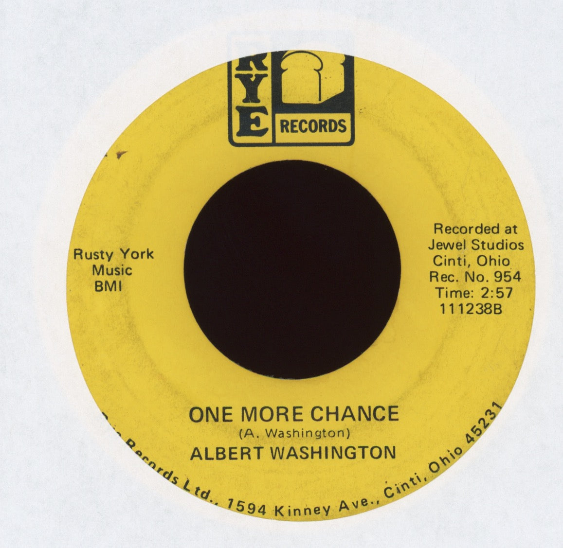 Albert Washington - Case Of The Blues on RYE