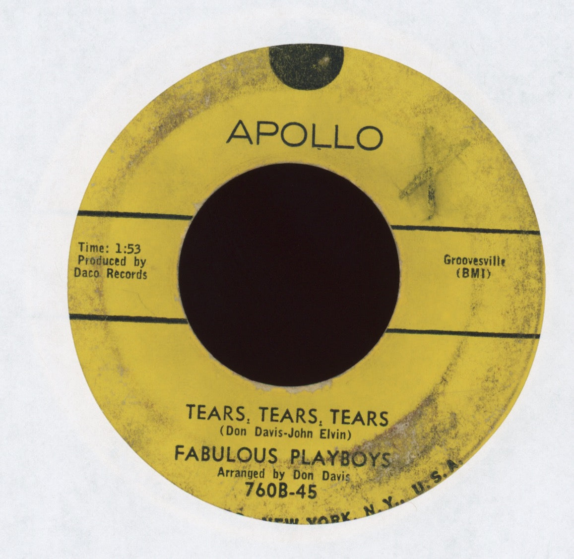 The Fabulous Playboys - Honkey Tonk Woman on Apollo