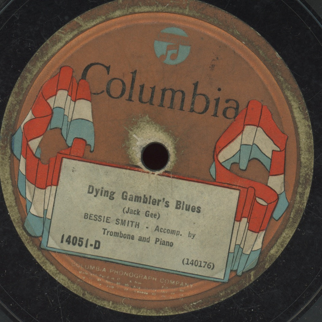 Pre-War Blues 78 - Bessie Smith - Dying Gambler's Blues / Sing Sing Prison Blues on Columbia