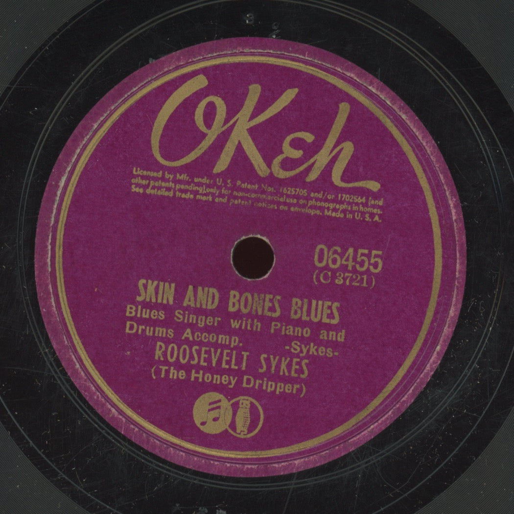 Blues 78 - Roosevelt Sykes - Keep Your Hands Off Her / Skin And Bones Blues on Okeh